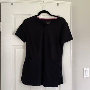 Black heartsoul scrub top extra length